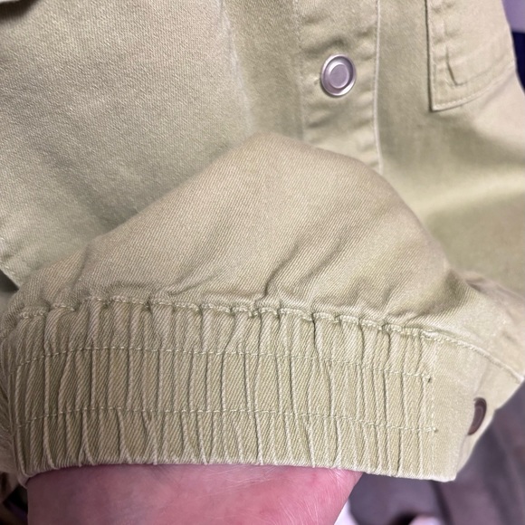 Skies Are Blue Light Green Jean Jacket, Size: 1X, NWT - Picture 6 of 6